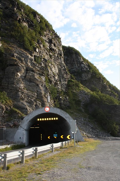 Один из тоннелей по пути на Нордкап.